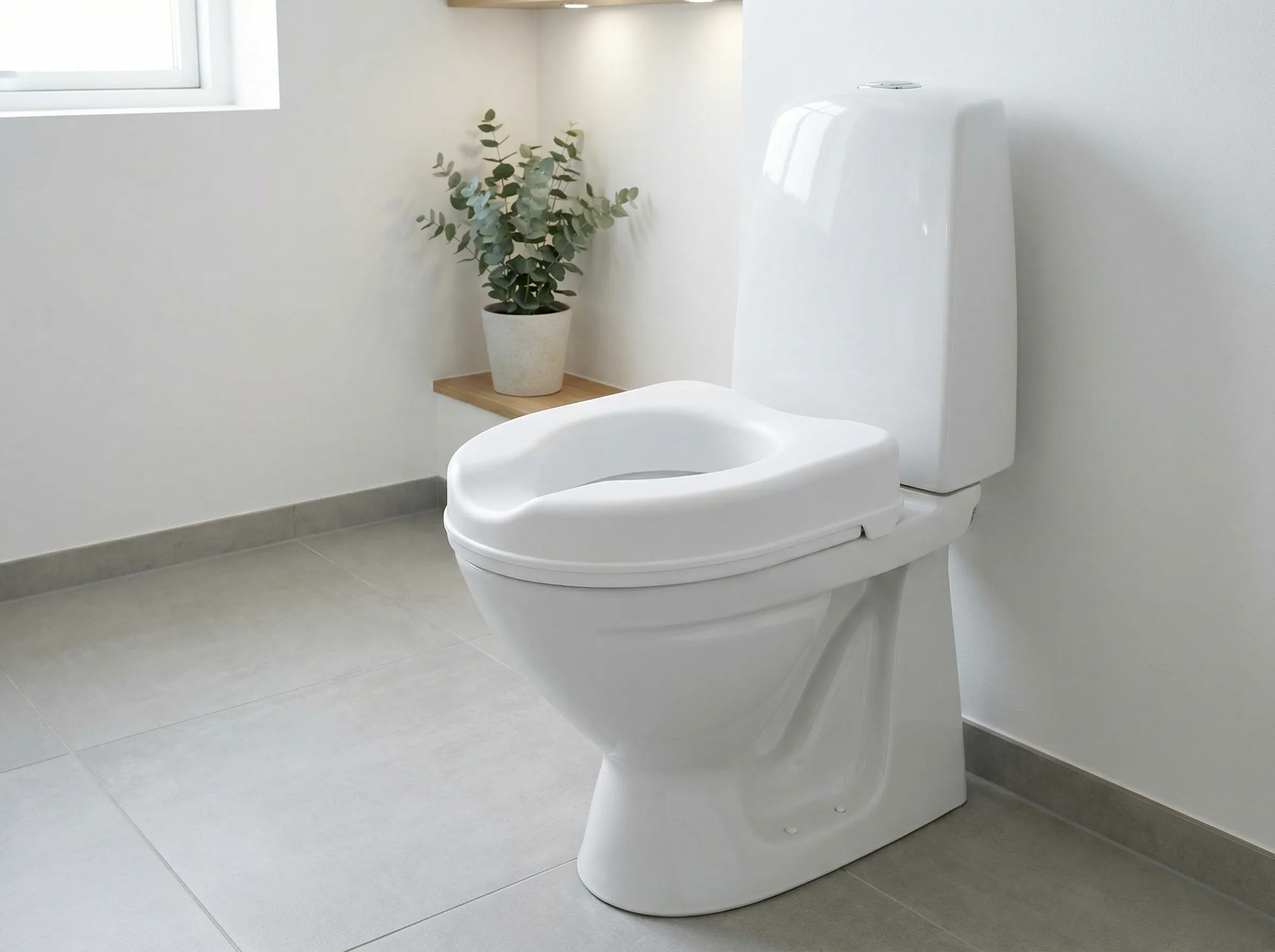 SitzHeld installiert im modernen Badezimmer